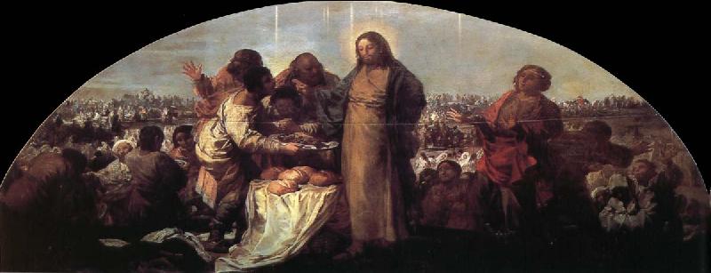 Francisco Goya Miracle of the Loaves and Fishes oil painting image